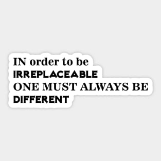 always be different Sticker